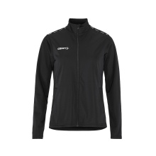 Craft Sport Training Jacket Squad Go Full Zip (Side Pockets with Zipper) Black Ladies