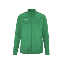 Craft Sport Training Jacket Squad Go Full Zip (Side Pockets with Zipper) Green Men's
