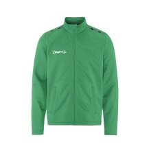 Craft Sport Training Jacket Squad Go Full Zip (Side Pockets with Zip) Green Kids