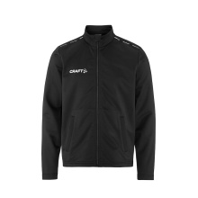 Craft Sport Training Jacket Squad Go Full Zip (Side Pockets with Zip) Black Kids