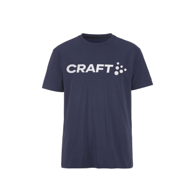 Craft Sport T-shirt Community 2.0 Tee (Logo, Cotton Blend) navy blue Men's