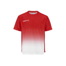 Craft Sport T-shirt Evolve 2.0 Structured Graphic Jersey (elastic material) red/white children