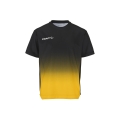 Craft Sport T-shirt Evolve 2.0 Structured Graphic Jersey (elastic material) black/yellow children
