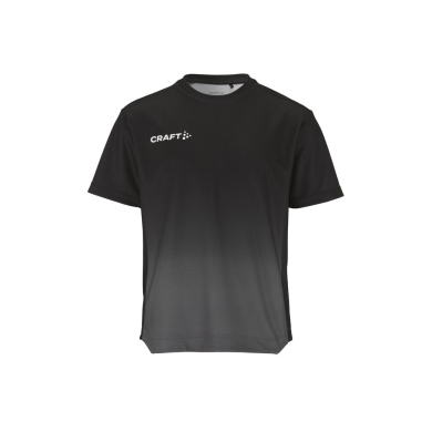 Craft Sport T-shirt Evolve 2.0 Structured Graphic Jersey (elastic material) black/grey children