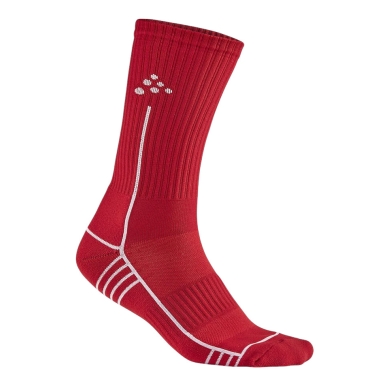 Craft Sports Socks Progress Mid (moisture transport) red - 1 pair