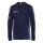 Craft Sport Long-sleeved Shirt (Jersey) Squad Solid - high elasticity, ergonomic design - navy blue Kids