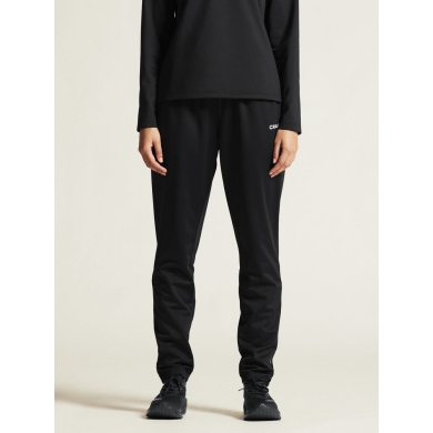 Craft Squad Go Pant Training Trousers (elasticated waistband with drawstring) long black ladies