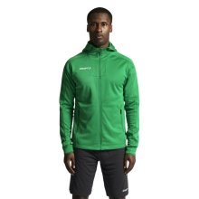 Craft Evolve 2.0 Brushed Hood Training Jacket (durable, moisture-wicking) green men's