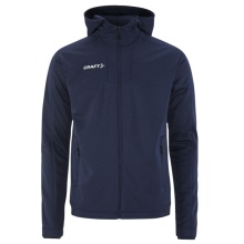 Craft Evolve 2.0 Brushed Hood Training Jacket (durable, moisture-wicking) navy blue men's