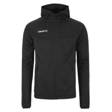 Craft Evolve 2.0 Brushed Hood Training Jacket (durable, moisture-wicking) black men's