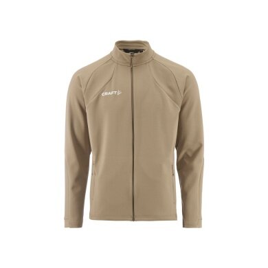 Craft Training Jacket Extend 2.0 Full Zip (modern look, very elastic material) beige men's