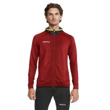 Craft Training Jacket Extend Full Zip (with zipper pockets, elastic material) burgundy Men