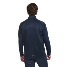Craft Sport Training Jacket Squad 2.0 Full Zip (with side pockets, elastic functional material) navy blue Men