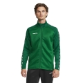 Craft Sport Training Jacket Squad 2.0 Full Zip (with side pockets, elastic functional material) green Men