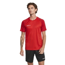 Craft Sport T-shirt Squad 2.0 Contrast Jersey (high elasticity, comfortable fit) red Men
