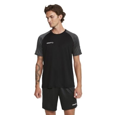 Craft Sport T-shirt Squad 2.0 Contrast Jersey (high elasticity, comfortable fit) black/grey Men
