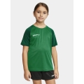 Craft Sport T-shirt Squad 2.0 Contrast Jersey (high elasticity, comfortable fit) green Kids