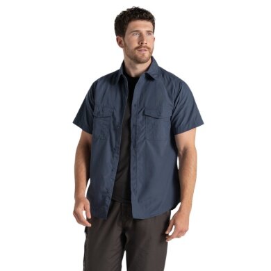 Craghoppers Short Sleeve Shirt Kiwi (UV Protection, Chest Pocket) ombre blue Men's