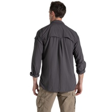 Craghoppers Long Sleeve Shirt NosiLife Adventure LS III (Chest Pocket, Lightweight) Dark Grey Men's