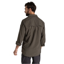 Craghoppers Long Sleeve Shirt NosiLife Adventure LS III (Chest Pocket, Lightweight) Dark Brown Men's