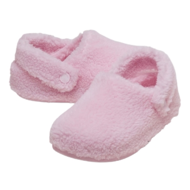 Crocs Classic Cozzzy Slippers (Faux Fur, Warm) Pink Girls - 1 Pair