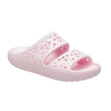 Crocs Sandal Floral Cutout (lightweight, flexible) pink ladies