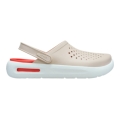 Crocs InMotion Clog Sandal (super soft, lightweight, high wearing comfort) beige/red - 1 pair