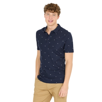 Cruz Leisure Polo Ashbur Striped (Cotton) navy blue Men's
