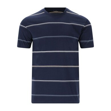Cruz Leisure T-shirt Austin Striped (Cotton) navy blue Men's