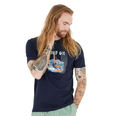 Cruz Leisure T-shirt Desmond (Cotton) blue Men's