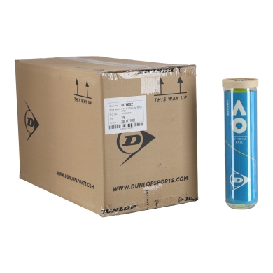 Dunlop Tennis Balls Australian Open Can 18x4 in Box