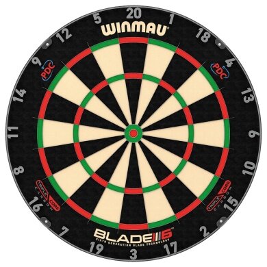 Winmau Dartboard Blade 6 Triple Core Carbon PDC - official board of the PDC