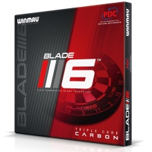 Winmau Dartboard Blade 6 Triple Core Carbon PDC - official board of the PDC