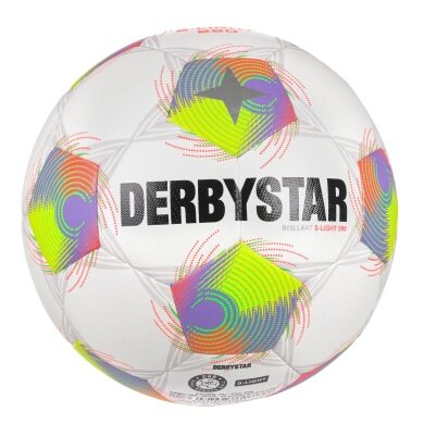 Derbystar Football FB Brillant S-Light (Training Ball) white/green/purple - 1 ball