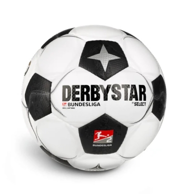 Derbystar Leisure Ball - MINI Classic Bundesliga Brilliant v24 white/black - 1 mini ball (circumference: 47cm)