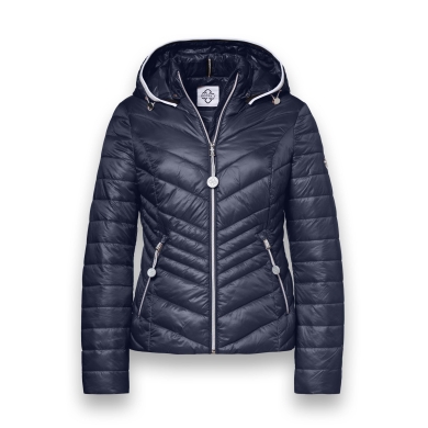 District Transition Jacket Magnolia (with hood, water-repellent) navy blue ladies