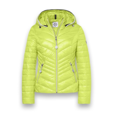 District Transition Jacket Magnolia (with hood, water-repellent) lime green ladies