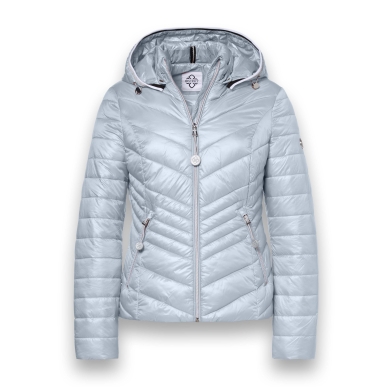 District Transition Jacket Magnolia (with hood, water-repellent) silver-blue ladies