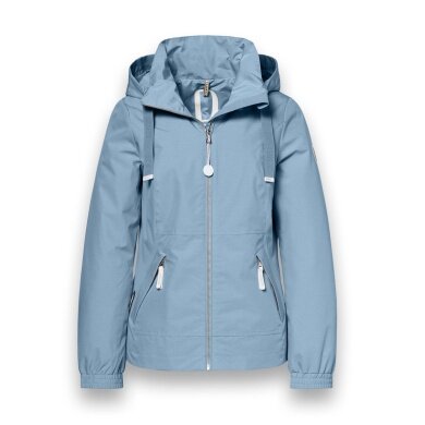 District Transition Jacket Morning Glory (with hood, water-repellent) blue ladies