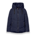 District Winter Padded Jacket Banff (with hood, windproof, water-repellent) navy blue ladies