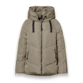 District Winter Padded Jacket Banff (with hood, windproof, water-repellent) olive green ladies