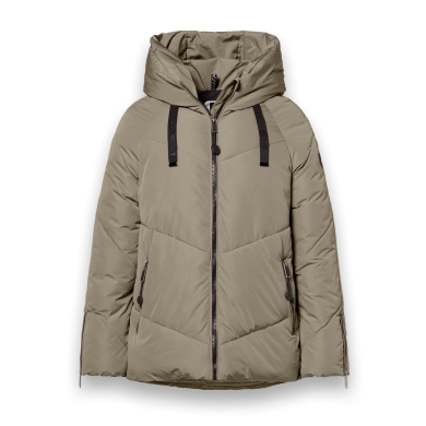 District Winter Padded Jacket Banff (with hood, windproof, water-repellent) olive green ladies