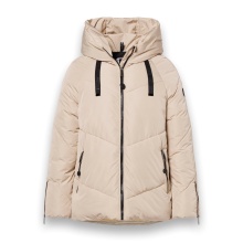 District Winter Padded Jacket Banff (with hood, windproof, water-repellent) sand/beige ladies
