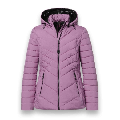 District Winter Padded Jacket Kaprun (with hood, water-repellent) pink ladies