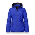 District Winter Padded Jacket Kaprun (with hood, water-repellent) cobalt blue ladies