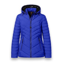 District Winter Padded Jacket Kaprun (with hood, water-repellent) cobalt blue ladies