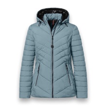 District Winter Padded Jacket Kaprun (with hood, water-repellent) light blue ladies