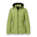 District Winter Padded Jacket Kaprun (with hood, water-repellent) green ladies