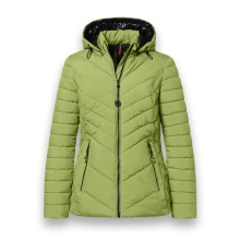 District Winter Padded Jacket Kaprun (with hood, water-repellent) green ladies