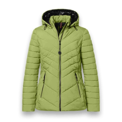 District Winter Padded Jacket Kaprun (with hood, water-repellent) green ladies